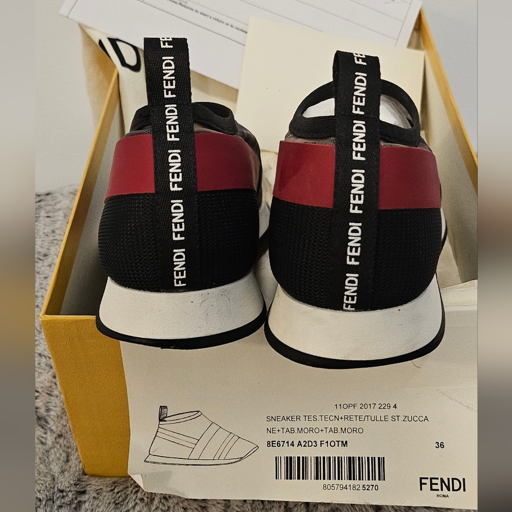 Fendi Runway Mesh Ff Trainer